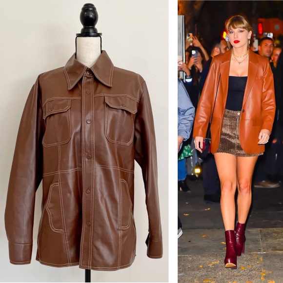 Vintage 70s Faux Leather Jacket - Picture 2 of 10